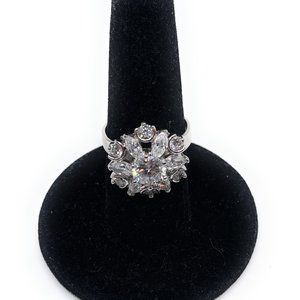 Cookie Lee Crystal Adjustable Ring 29321